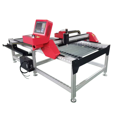Tabela auto THC do corte do plasma do Cnc de Fangling F1621 vermelha com o trilho linear para a linha central de Y