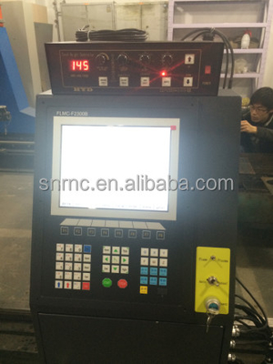 Máquina de corte preta da chama do plasma do CNC do pórtico para a folha de metal